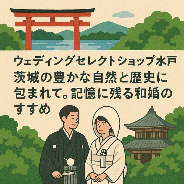 ウェディングセレクトショップ水戸 「茨城の豊かな自然と歴史に包まれて。記憶に残る和婚のすすめ」