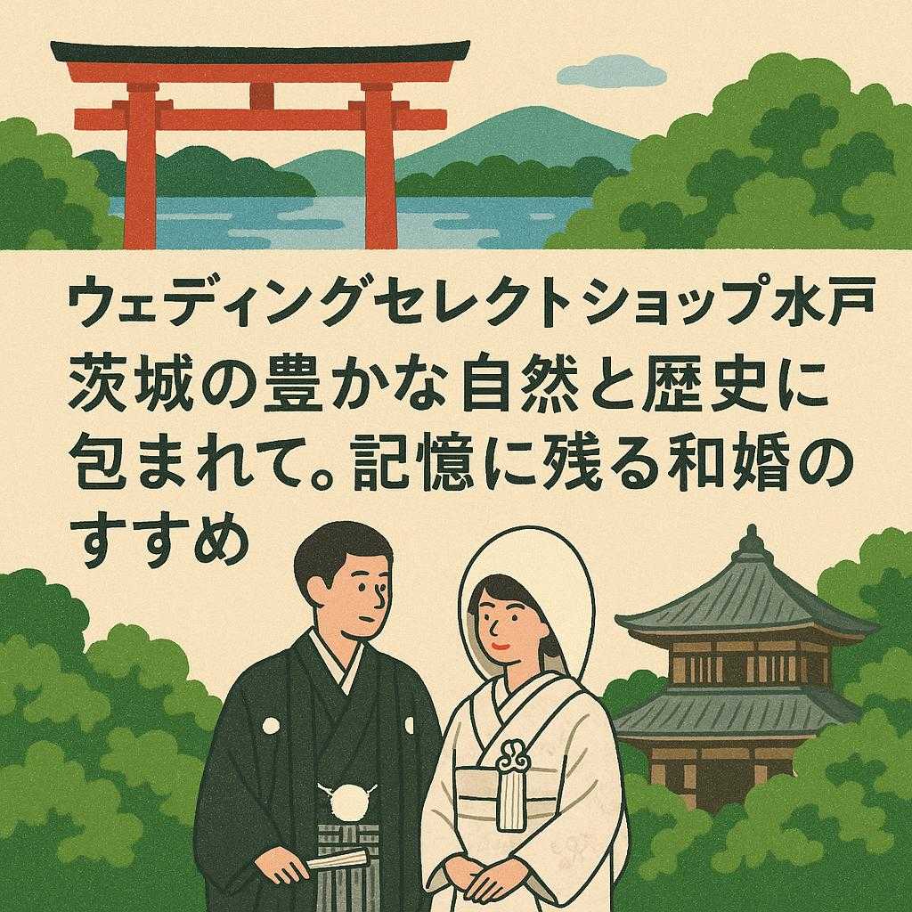 ウェディングセレクトショップ水戸 「茨城の豊かな自然と歴史に包まれて。記憶に残る和婚のすすめ」