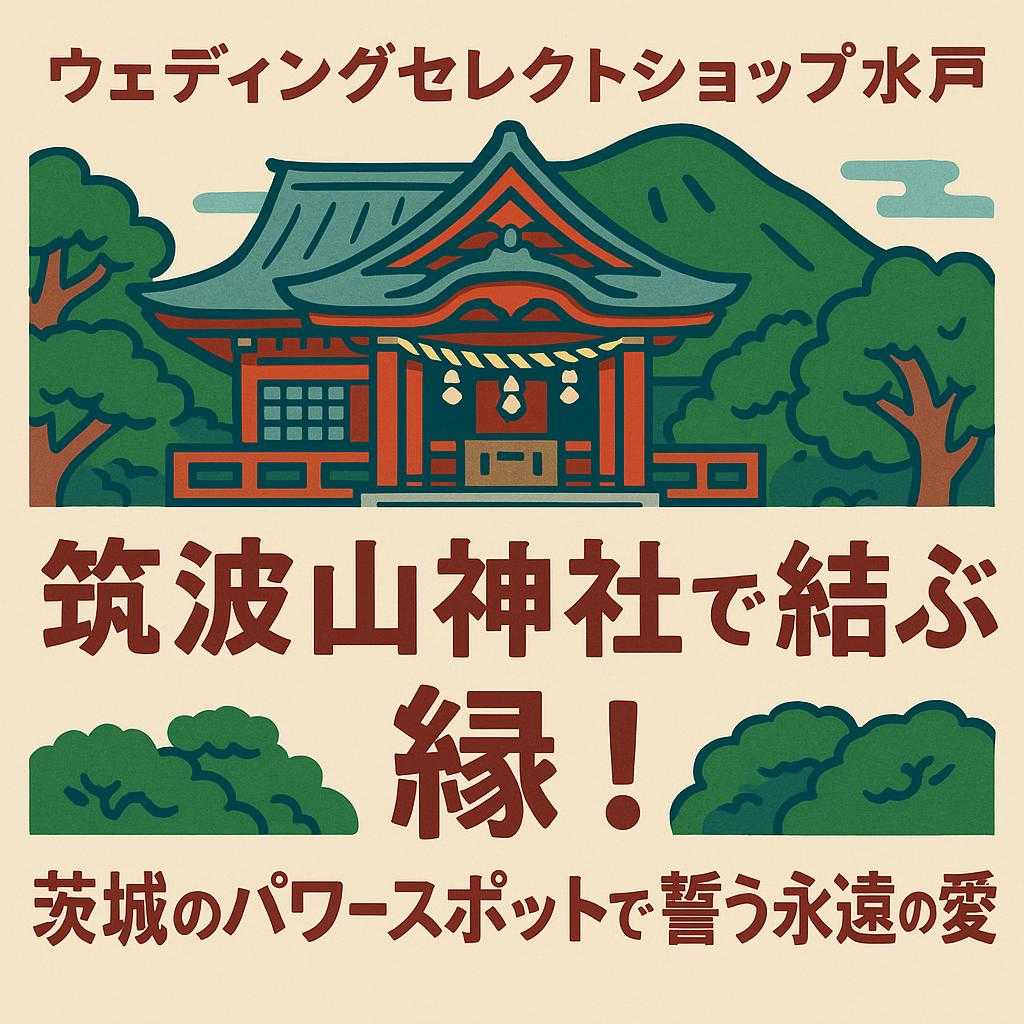 ウェディングセレクトショップ水戸「筑波山神社で結ぶ縁！茨城のパワースポットで誓う永遠の愛」