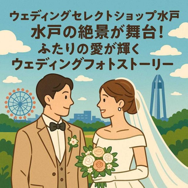 ウェディングセレクトショップ水戸 水戸の絶景が舞台！ふたりの愛が輝くウェディングフォトストーリー