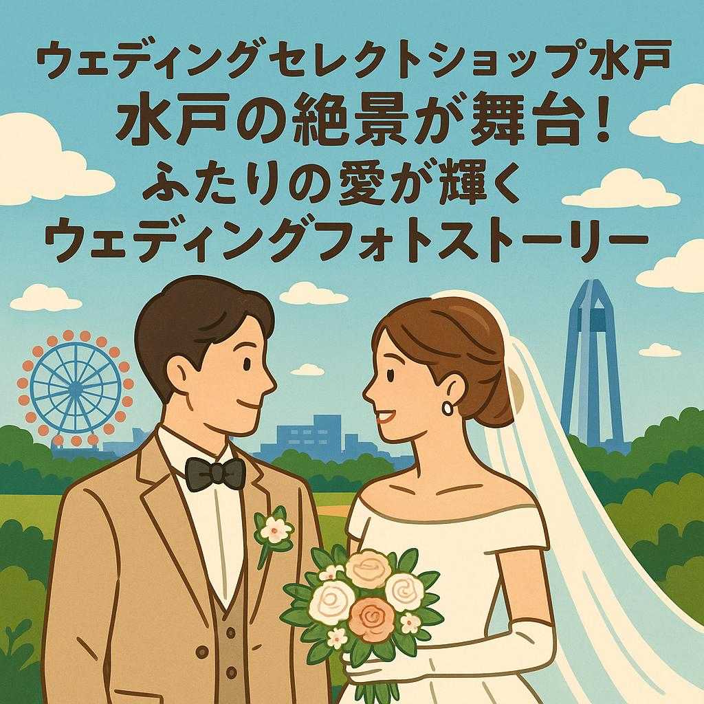 ウェディングセレクトショップ水戸 水戸の絶景が舞台！ふたりの愛が輝くウェディングフォトストーリー