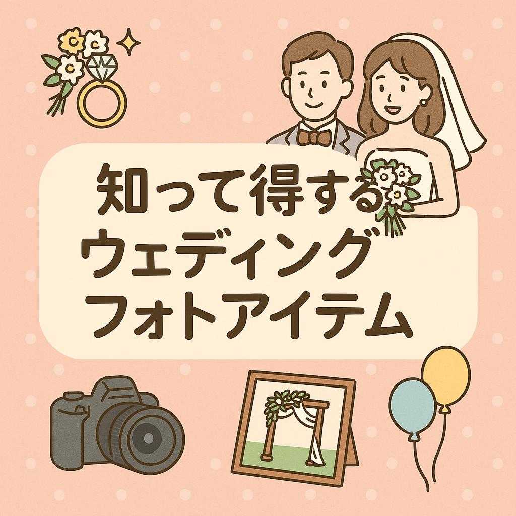 知って得するウェディングフォトアイテム
