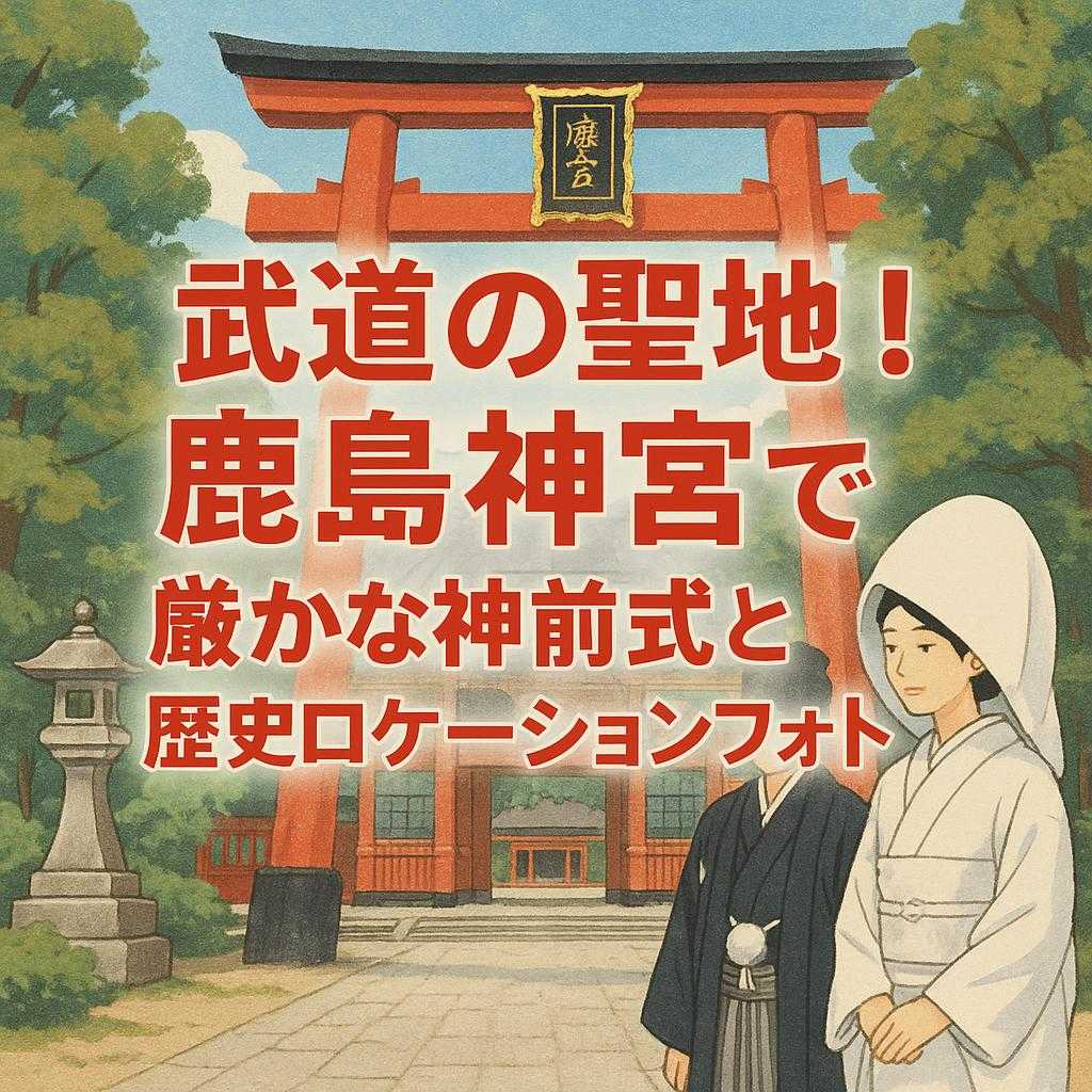 「武道の聖地！鹿島神宮で厳かな神前式と歴史ロケーションフォト」