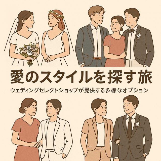 愛のスタイルを探す旅：ウェディングセレクトショップが提供する多様なオプション