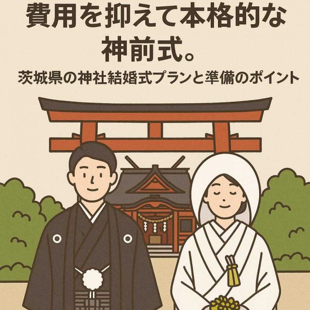 費用を抑えて本格的な神前式。茨城県の神社結婚式プランと準備のポイント