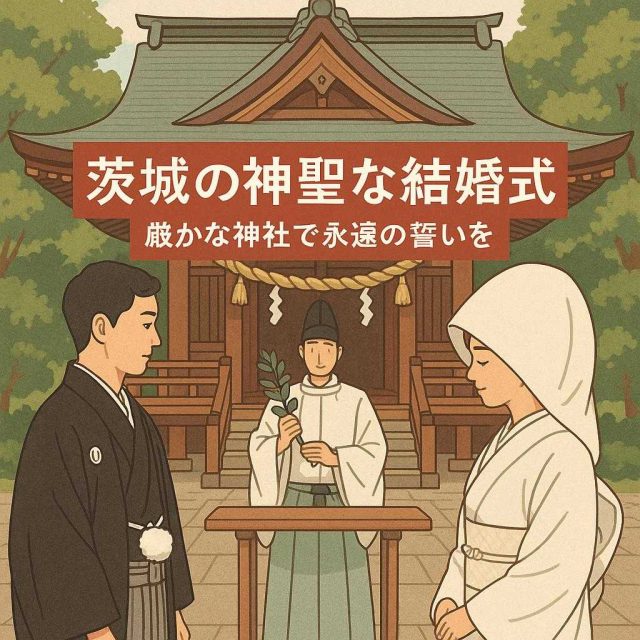 【茨城の神聖な結婚式】厳かな神社で永遠の誓いを