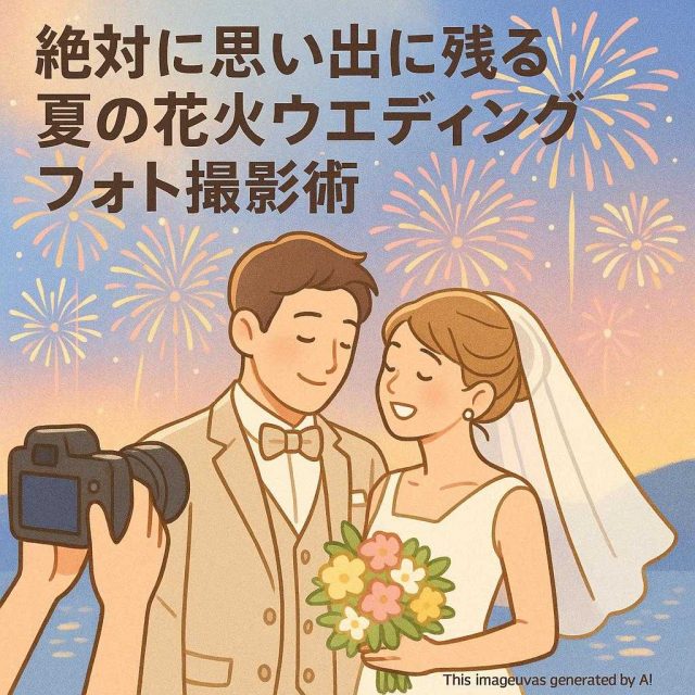 絶対に思い出に残る夏の花火ウェディングフォト撮影術