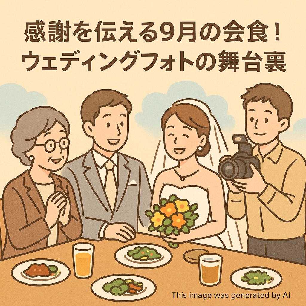 感謝を伝える9月の会食! ウェディングフォトの舞台裏