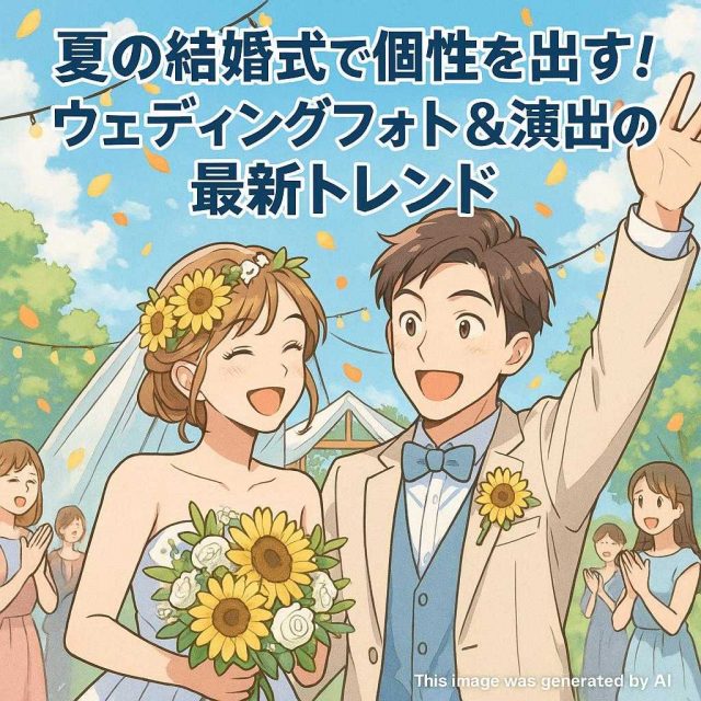 夏の結婚式で個性を出す！ウェディングフォト＆演出の最新トレンド