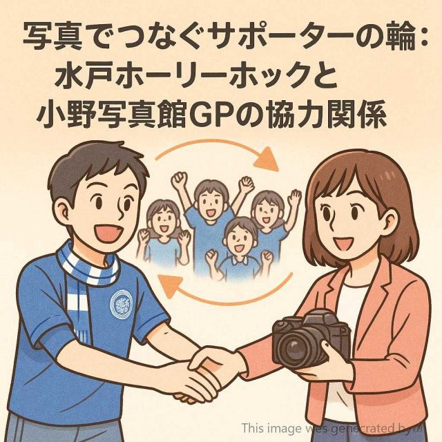 写真でつなぐサポーターの輪：水戸ホーリーホックと小野写真館GPの協力関係