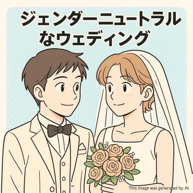ジェンダーニュートラルなウェディング