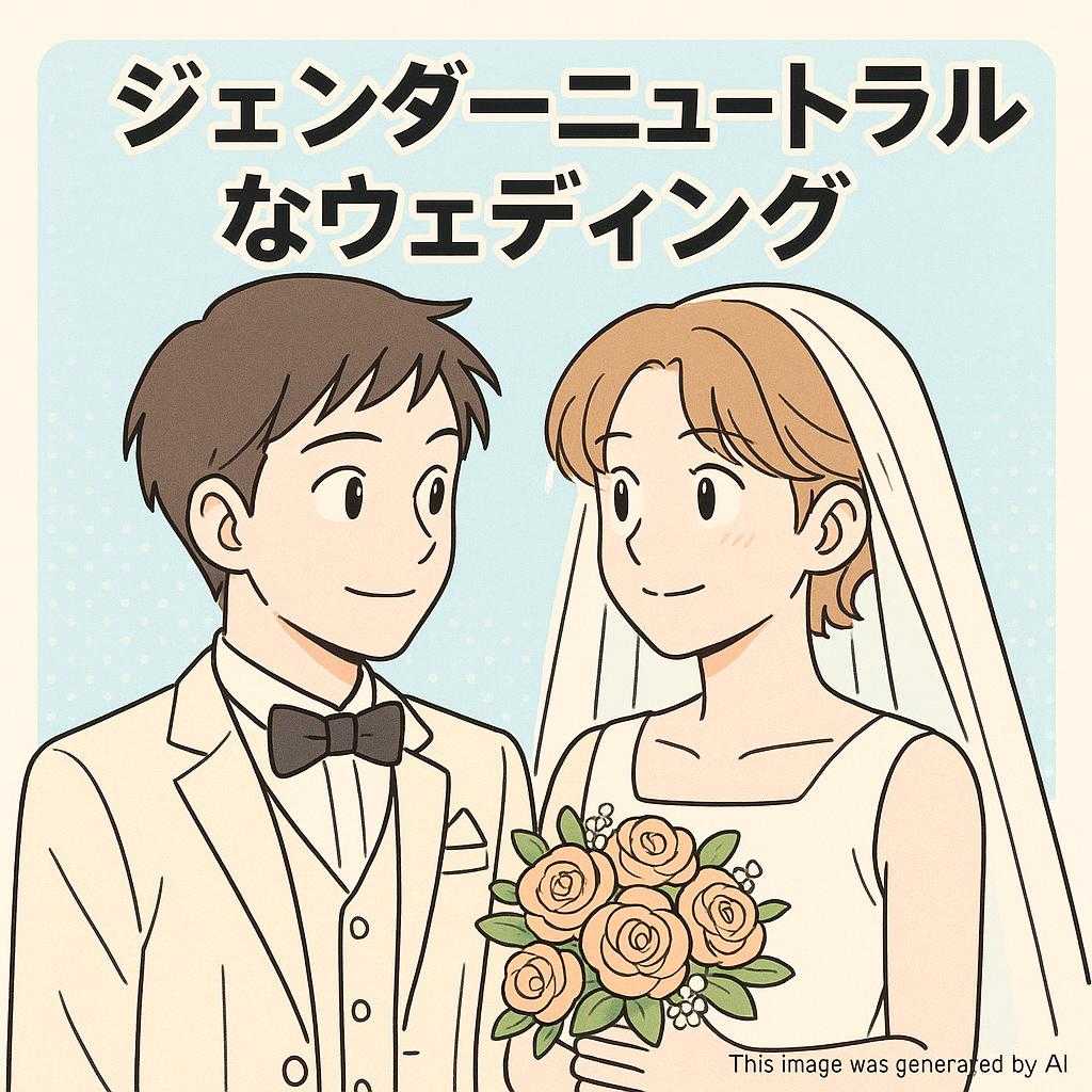 ジェンダーニュートラルなウェディング