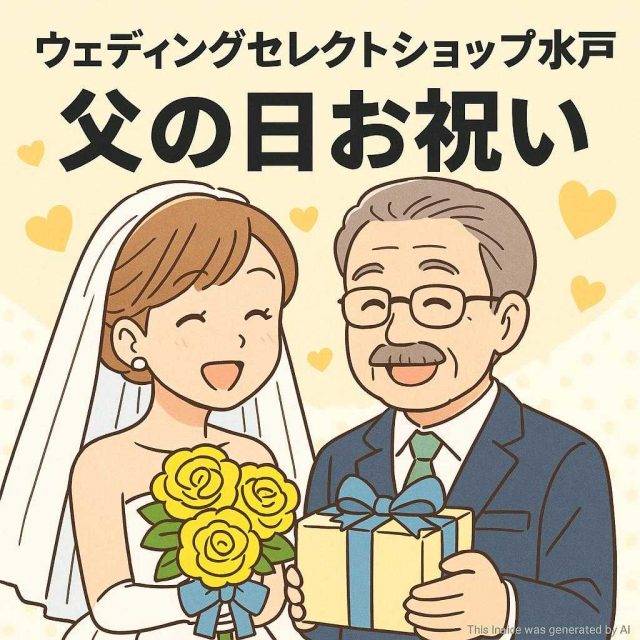 ウェディングセレクトショップ水戸 父の日お祝い