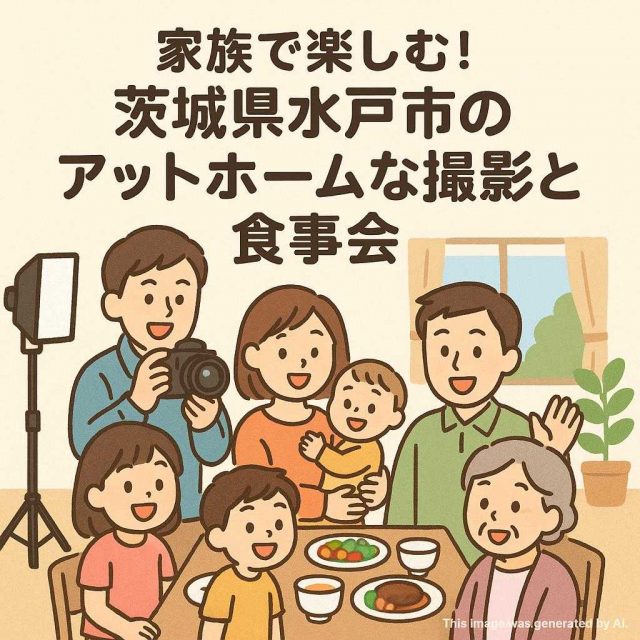 家族で楽しむ！茨城県水戸市のアットホームな撮影と食事会