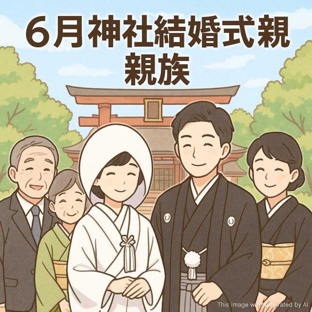 ６月神社結婚式親族