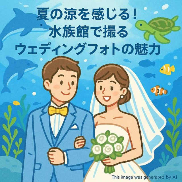 夏の涼を感じる！水族館で撮るウェディングフォトの魅力