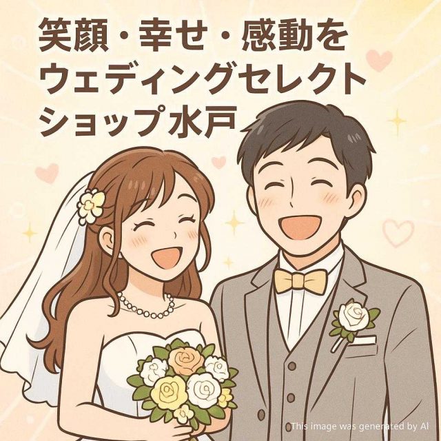 笑顔・幸せ・感動をウェディングセレクトショップ水戸