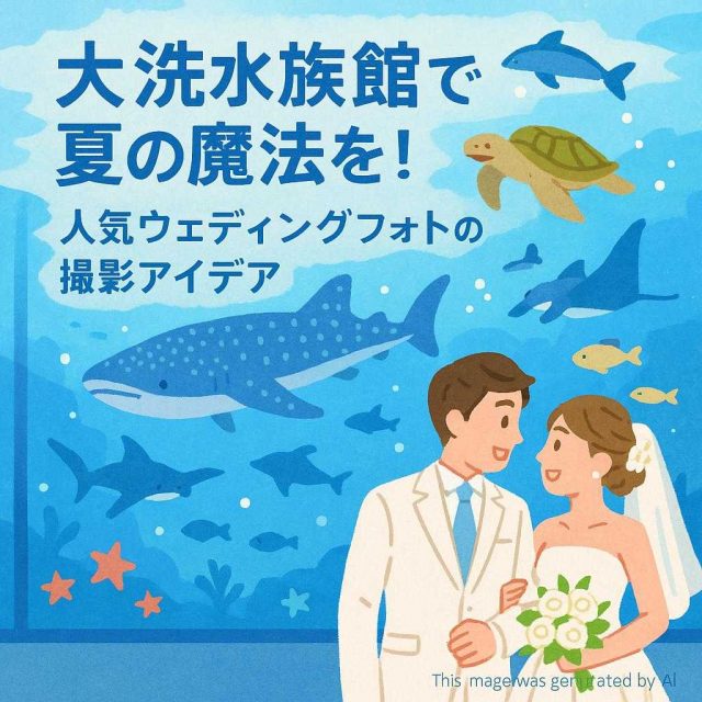 大洗水族館で夏の魔法を！人気ウェディングフォトの撮影アイデア