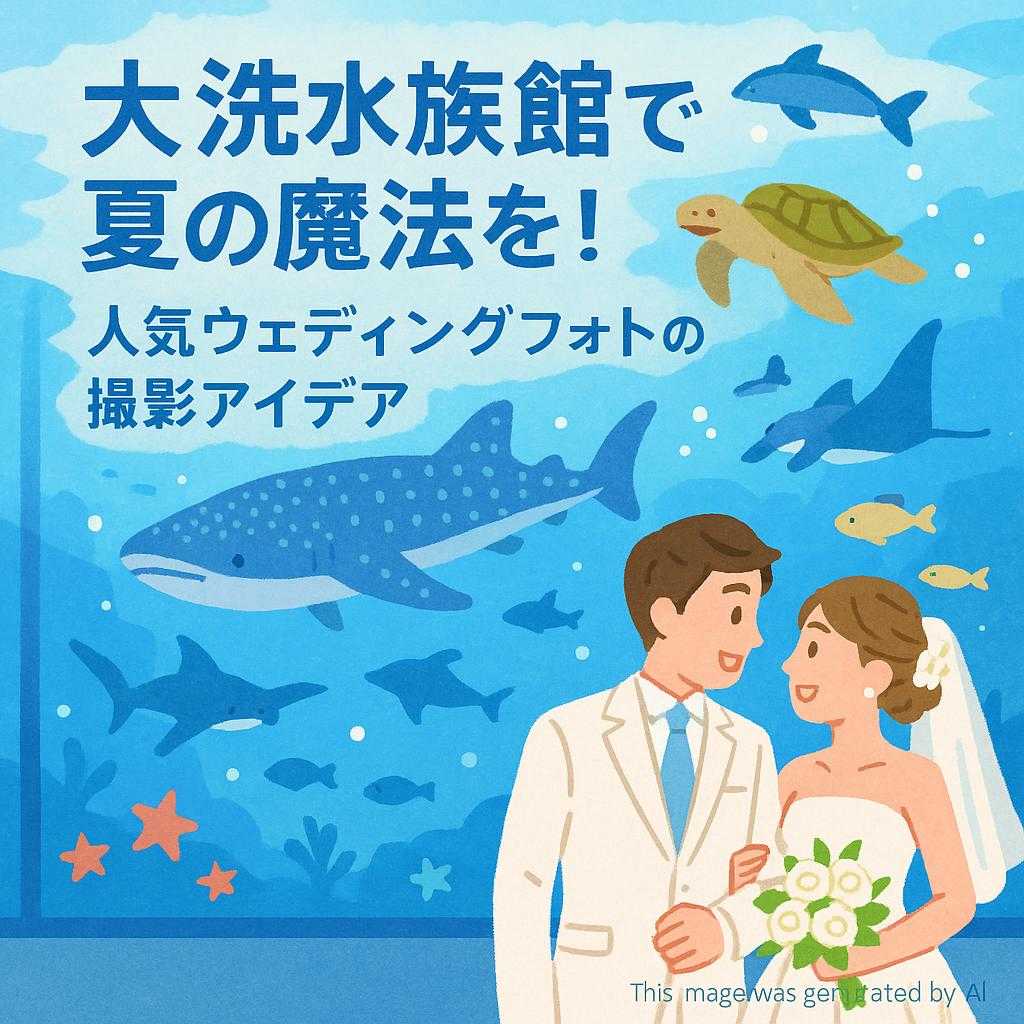 大洗水族館で夏の魔法を！人気ウェディングフォトの撮影アイデア