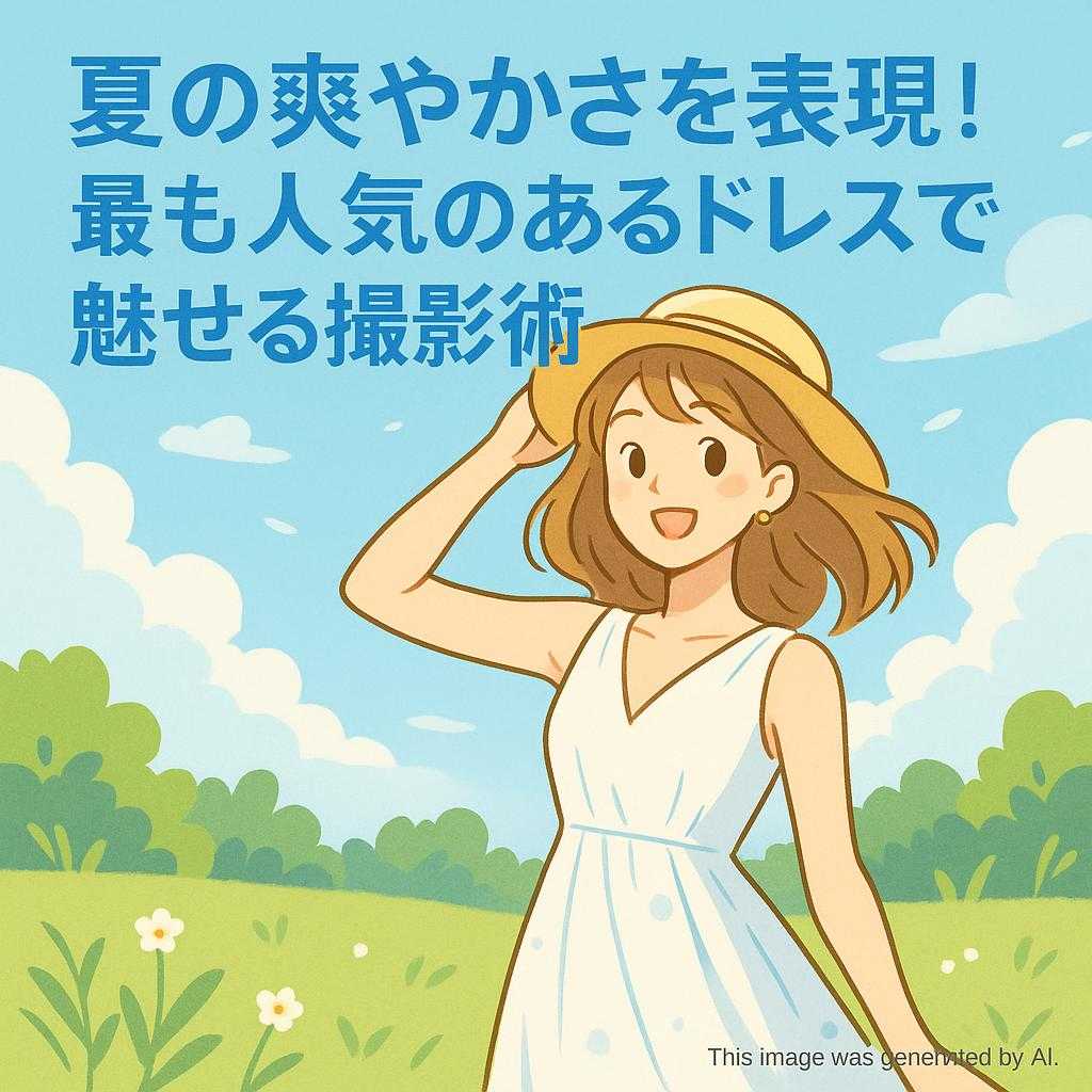 夏の爽やかさを表現！最も人気のあるドレスで魅せる撮影術