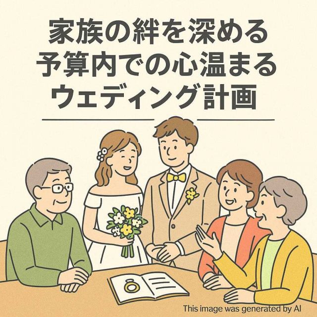 家族の絆を深める予算内での心温まるウェディング計画