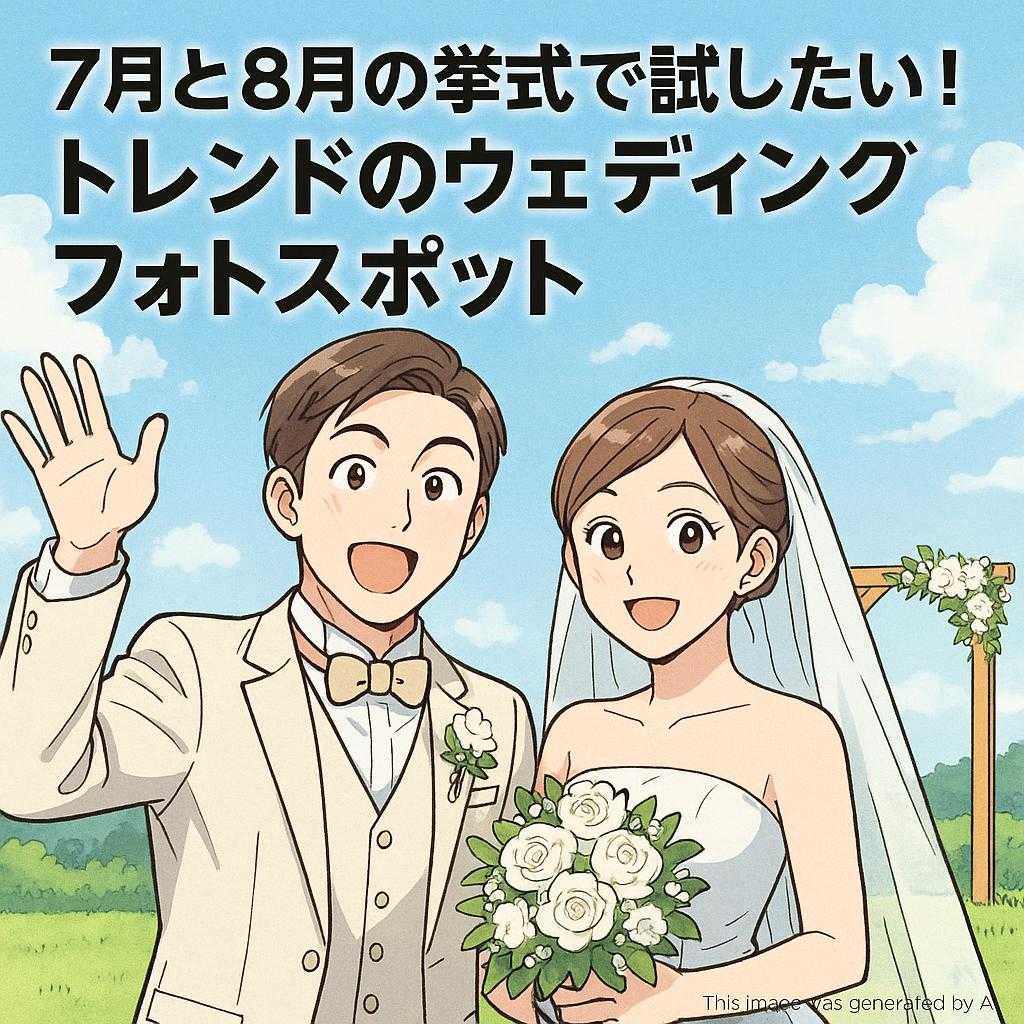 7月と8月の挙式で試したい！トレンドのウェディングフォトスポット