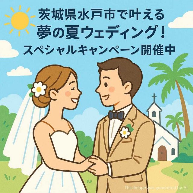 茨城県水戸市で叶える夢の夏ウェディング！スペシャルキャンペーン開催中