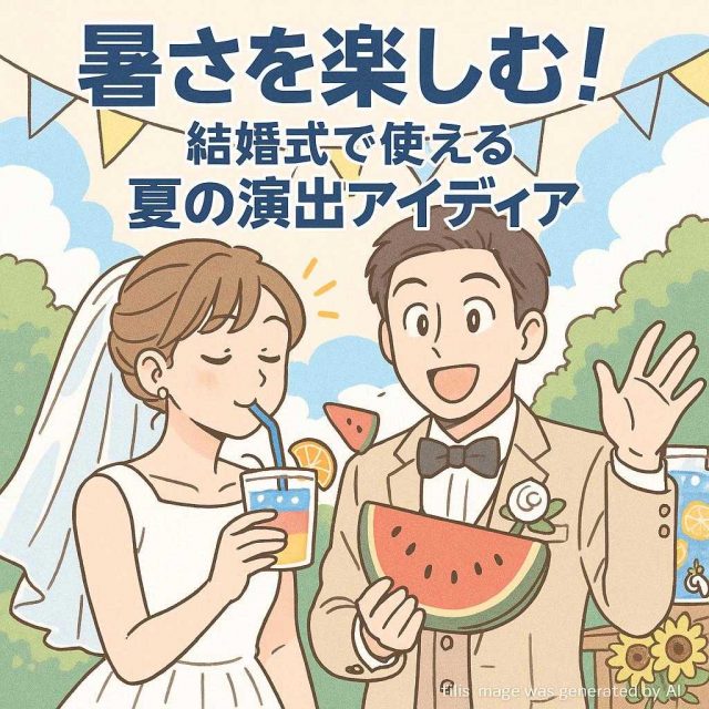暑さを楽しむ！結婚式で使える夏の演出アイディア