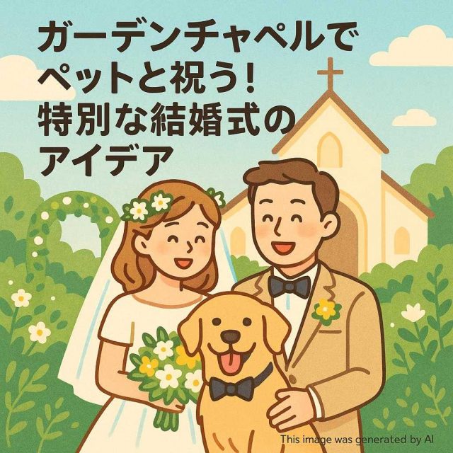 ガーデンチャペルでペットと祝う！特別な結婚式のアイデア