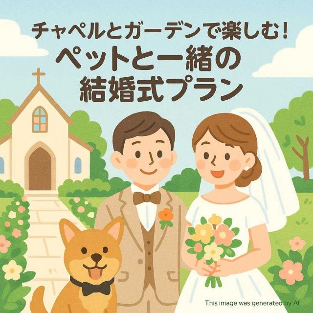 チャペルとガーデンで楽しむ！ペットと一緒の結婚式プラン