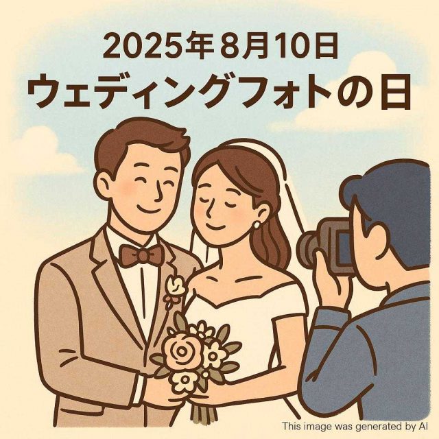 2025年8月10日ウェディングフォトの日
