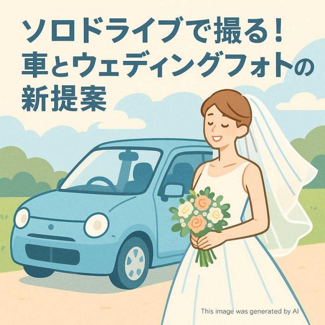 ソロドライブで撮る！車とウェディングフォトの新提案
