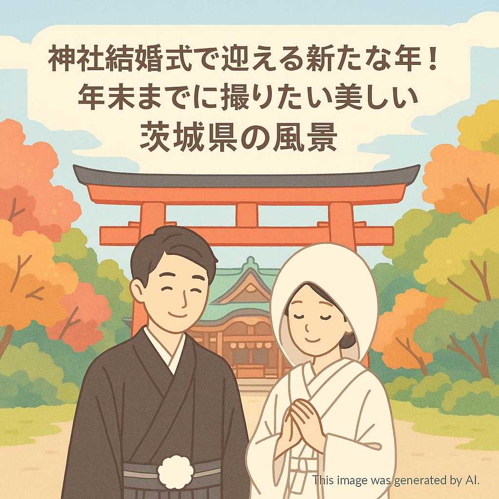 神社結婚式で迎える新たな年！年末までに撮りたい美しい茨城県の風景