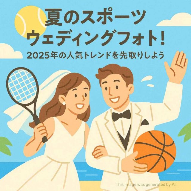 夏のスポーツ×ウェディングフォト！2025年の人気トレンドを先取りしよう