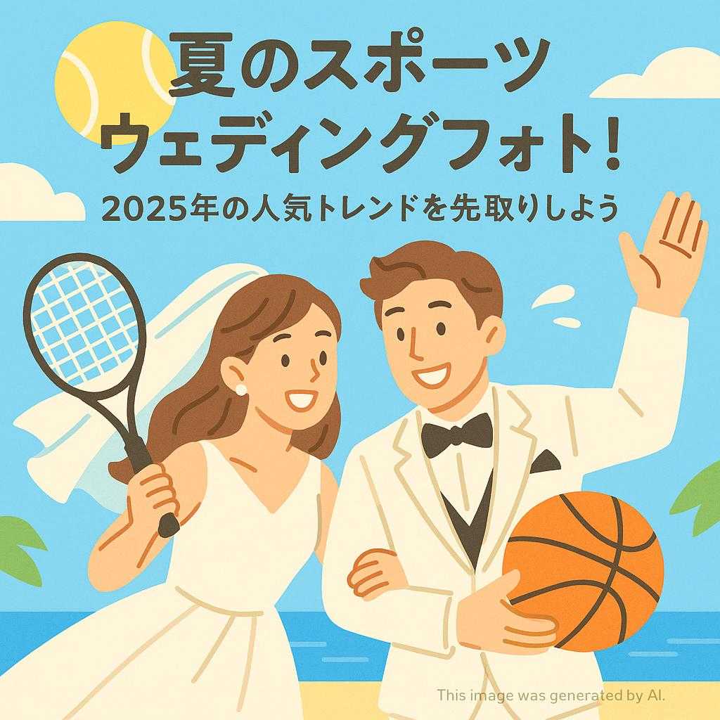 夏のスポーツ×ウェディングフォト！2025年の人気トレンドを先取りしよう