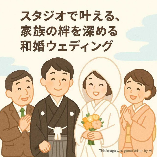 スタジオで叶える、家族の絆を深める和婚ウェディング