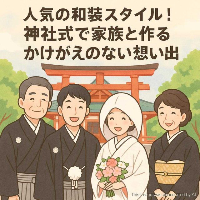 人気の和装スタイル！神社式で家族と作るかけがえのない想い出