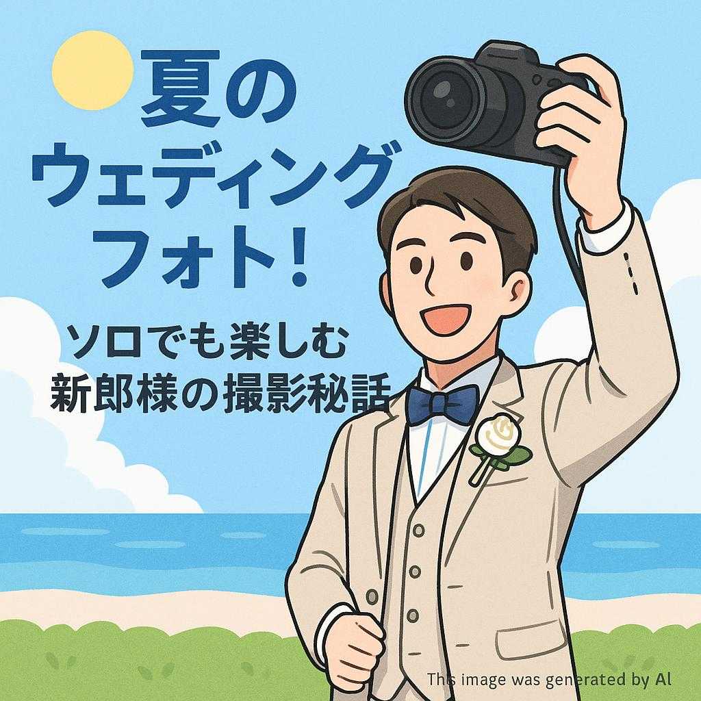 夏のウェディングフォト！ソロでも楽しむ新郎様の撮影秘話