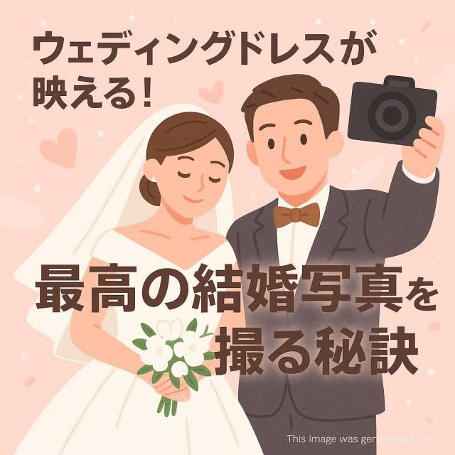 ウェディングドレスが映える！最高の結婚写真を撮る秘訣