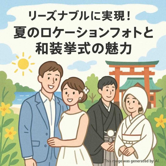 リーズナブルに実現！夏のロケーションフォトと和装挙式の魅力