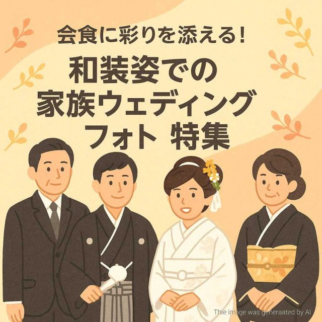 会食に彩りを添える！和装姿での家族ウェディングフォト特集