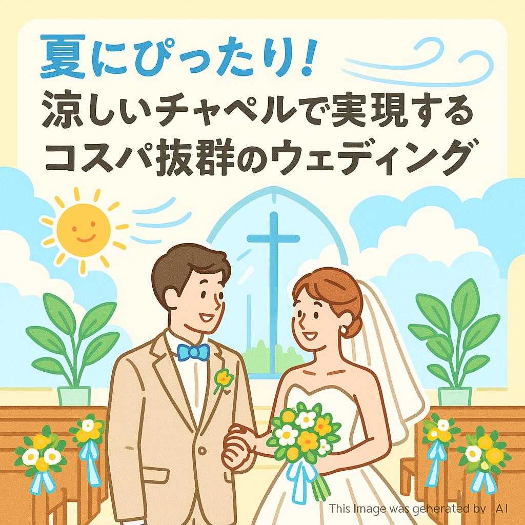 夏にぴったり！涼しいチャペルで実現するコスパ抜群のウェディング