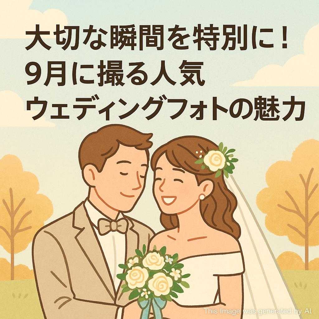 大切な瞬間を特別に！9月に撮る人気ウェディングフォトの魅力