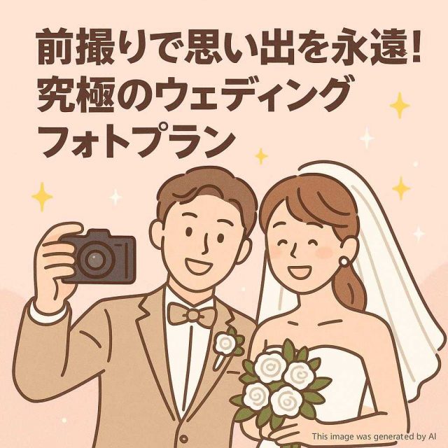 前撮りで思い出を永遠に！究極のウェディングフォトプラン