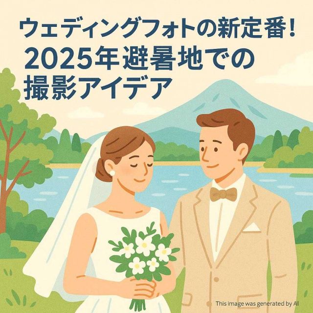 ウェディングフォトの新定番！2025年避暑地での撮影アイデア