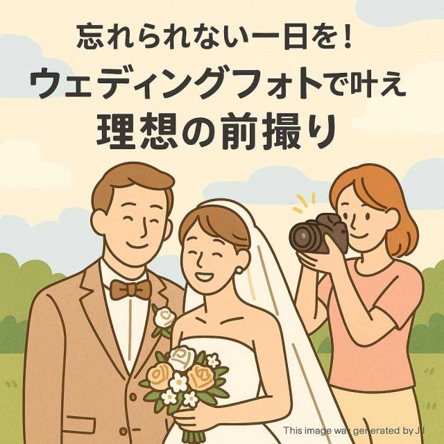 忘れられない一日を！ウェディングフォトで叶える理想の前撮り
