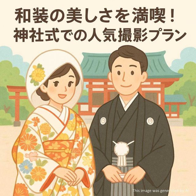 和装の美しさを満喫！神社式での人気撮影プラン