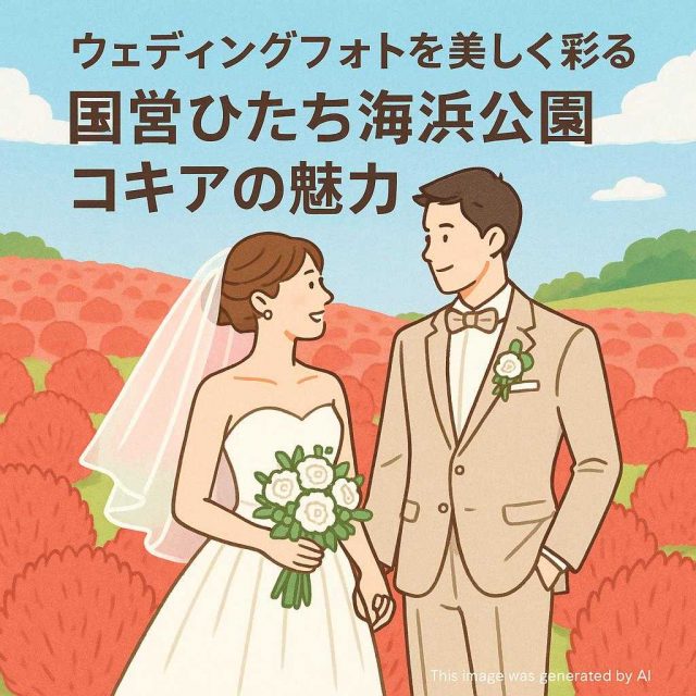 ウェディングフォトを美しく彩る国営ひたち海浜公園コキアの魅力