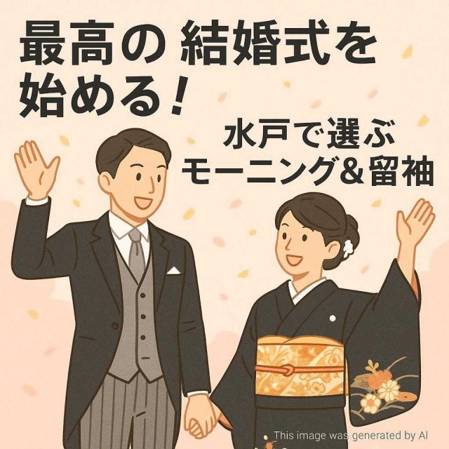 最高の結婚式を始める！水戸で選ぶモーニング&留袖