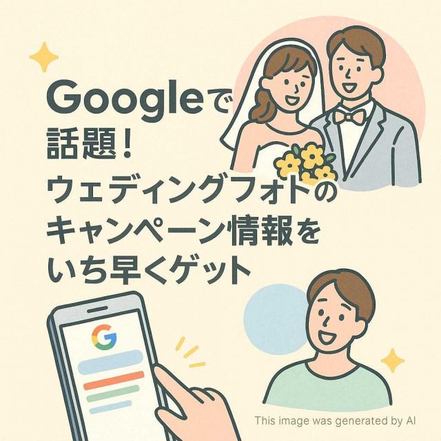 Googleで話題！ウェディングフォトのキャンペーン情報をいち早くゲット